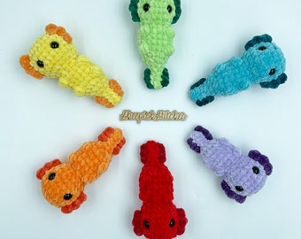 Axi the Axolotl no sew crochet pattern | amigurumi pattern tutorial by Sheepish