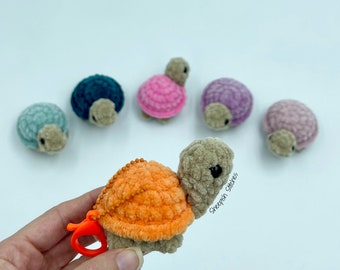 Squirt the Itty Bitty Turtle - no sew crochet pattern by Sheepish Stitches
