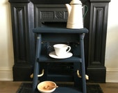 Hand Crafted Wooden Step Ladder. Display Stand. Plant Stand. Side Table