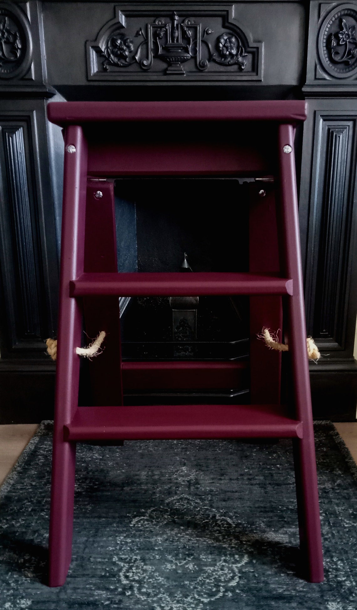 Hand Crafted Wooden Step Ladder. Display Stand. Plant Stand. Etsy