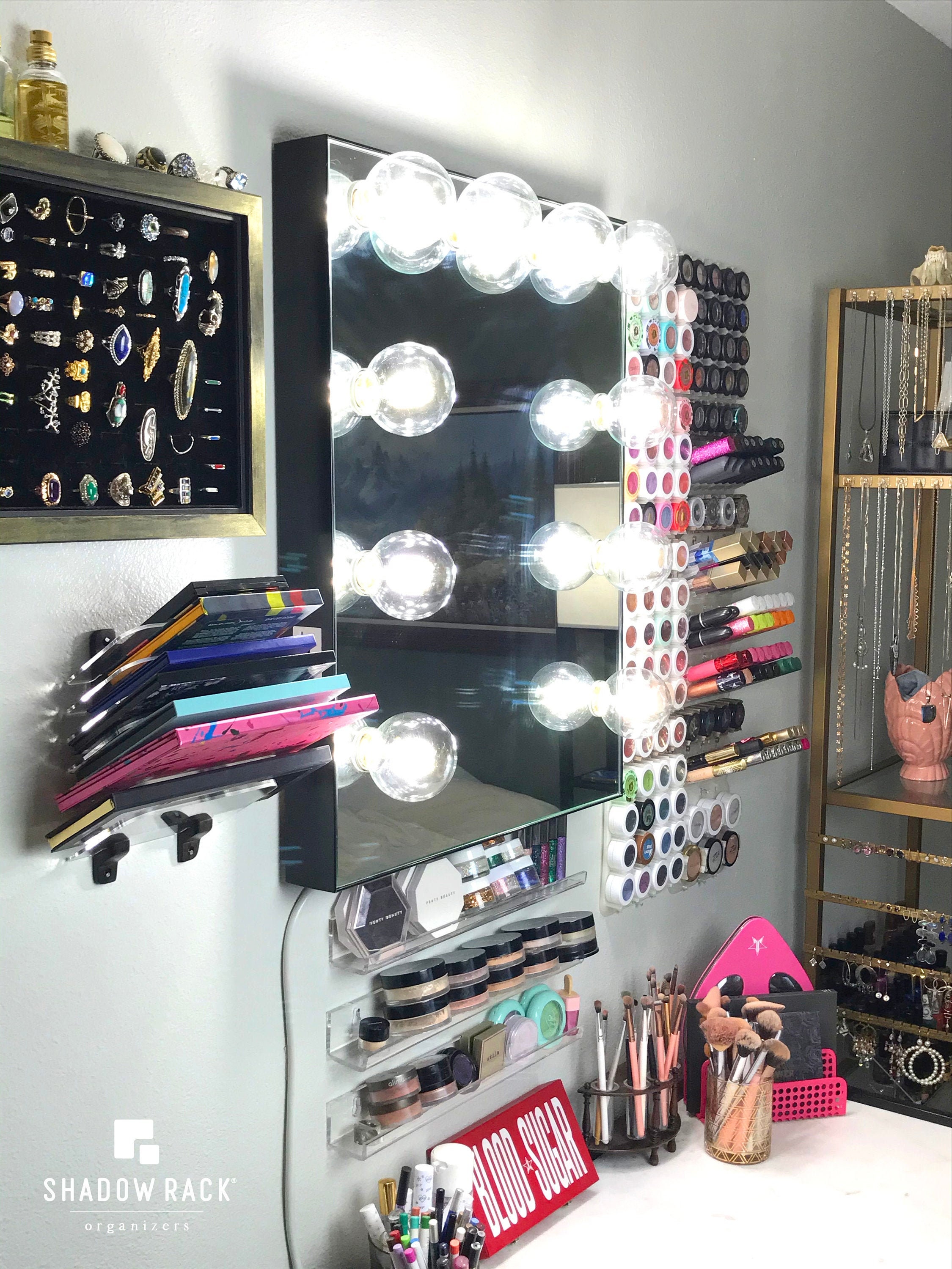 Acrylic Storage Organizer Shelf Of Bathroom Home Kitchen Makeup Skincare  Shampoo Lipstick Tabletop Holder Cosmetic Desk Rack - AliExpress