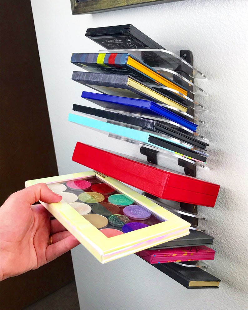 Shadow Rack Eyeshadow Palette Wall Mounted Hanging Organizer Etsy