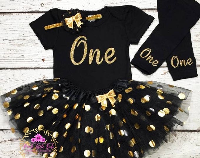 Black And Gold Birthday Girl Outfit One Baby Girl Outfit First Birthday Il 680x540.1378813394 2bkw