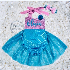 Mermaid Birthday  outfit, mermaid birthday rompers ,birthday outfits, girls mermaid outfits mermaid birthday outfits mermaid baby outfits me
