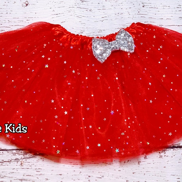 Christmas red glitter tutu,Christmas  lime green glitter tutu,Holiday tutu,New year girl tutu,Party tutu,Glitter sparkly tutu