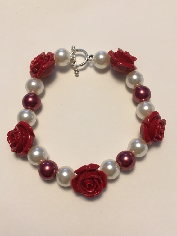 red rose bracelet