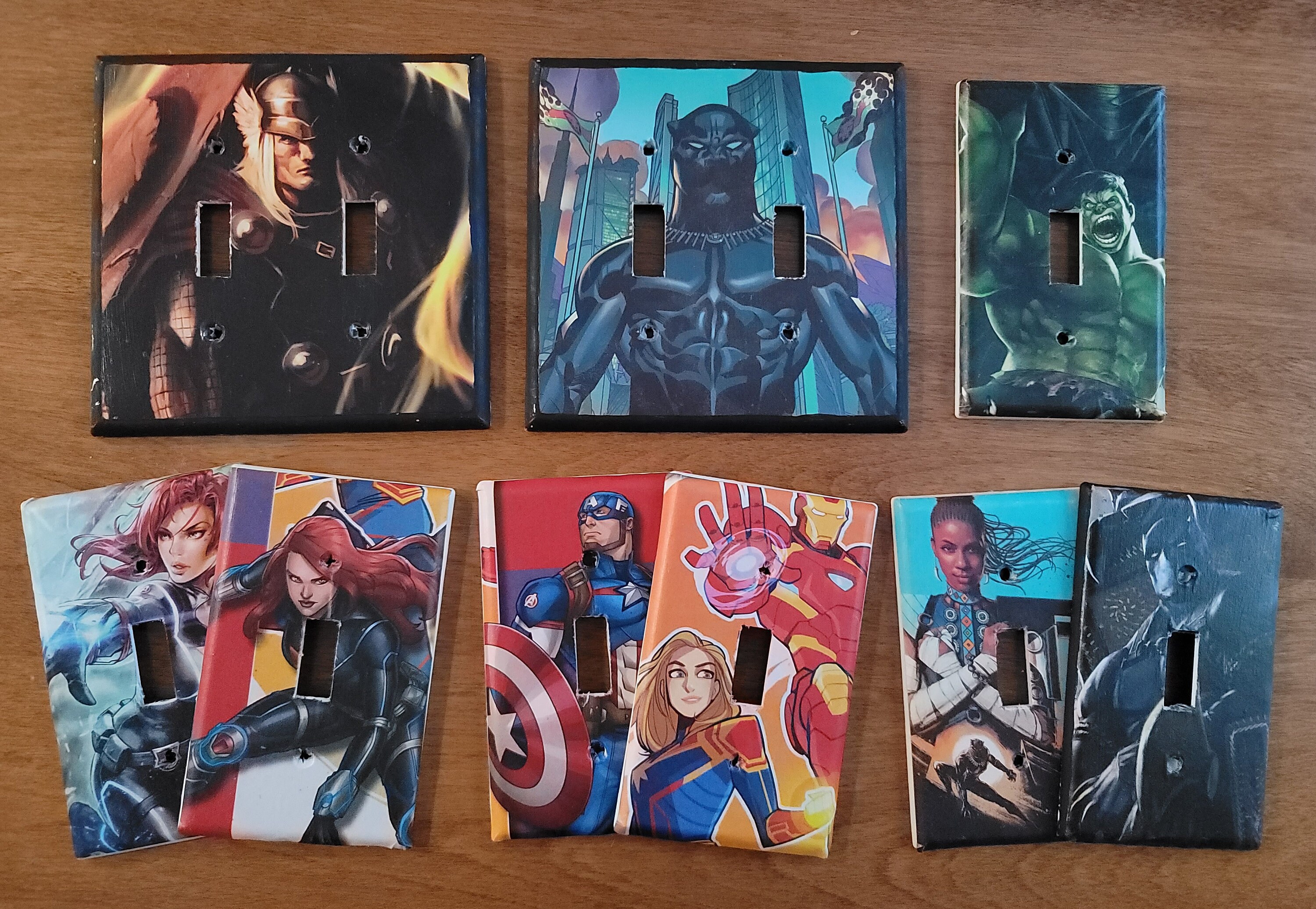 Avengers Wall Light Switch Plate Marvel Comics Superhero Etsy