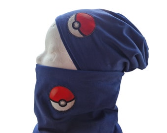 POKEMON, Beanie mit passenden Loop, Junge, Jungs