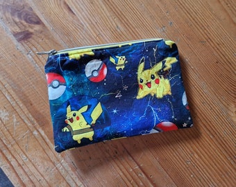 Reißverschlusstasche Pikachu Pokemon für Kinder Mäppchen Aufbewahrung