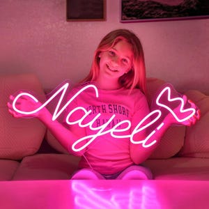 Custom Neon Name Sign With Crown,Nursery Name Sign,Birthday Gifts,Light Up Name Sign,Led Name Sign,Custom Name Sign,Neon Name Sign,Neon Sign
