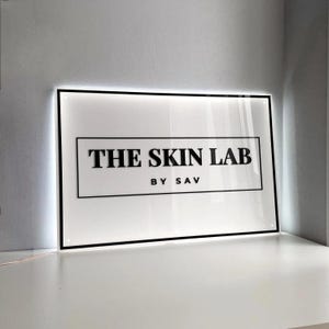 Custom Acrylic Business Logo Sign,Neon Sign,Office Wall Decor,Beauty Salon Sign,Reception Salon Sign,Nail Salon Logo,Backlit Acrylic Logo