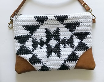 Crochet Pattern- The Clara Clutch, crochet pouch pattern, crochet clutch, tapestry crochet pattern