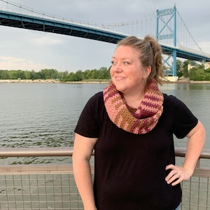 Plaid Infinity Scarf Crochet Pattern: The Ellington (PDF Pattern)