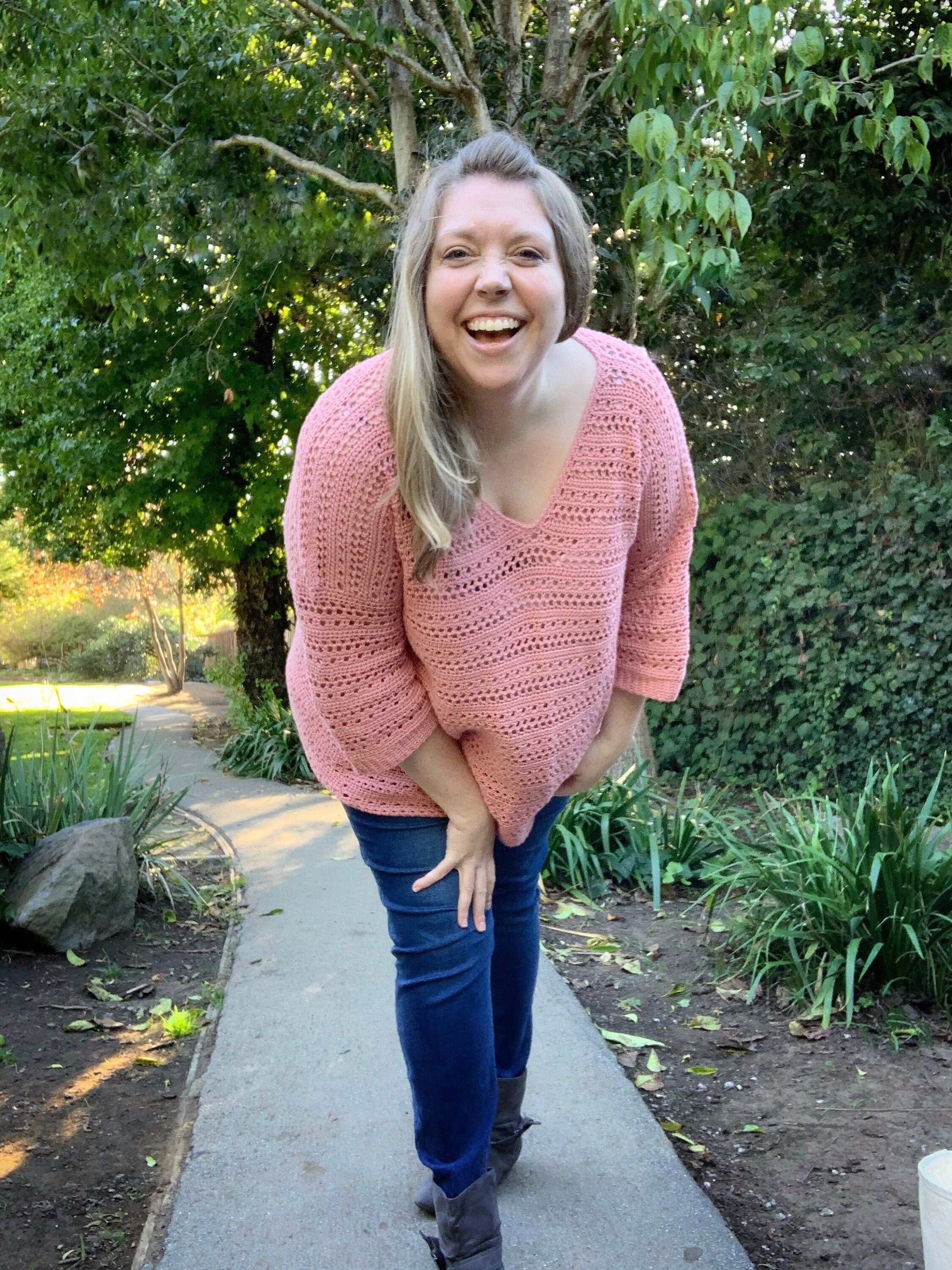 lightweight crochet sweater