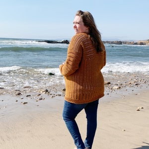 crochet cardigan pattern, the home town cardi, cozy crochet cardigan, crochet pattern image 9