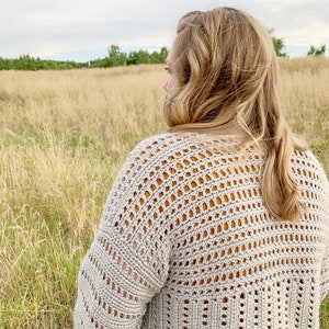 crochet cardigan pattern, the home town cardi, cozy crochet cardigan, crochet pattern image 7