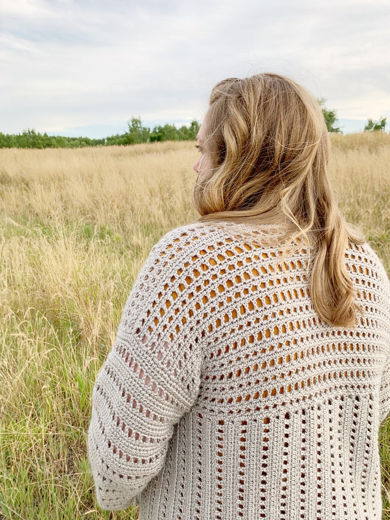 crochet cardigan pattern, the home town cardi, cozy crochet cardigan, crochet pattern image 7