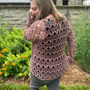 Lacy Crochet Top Pattern: The Emory Pullover (PDF Pattern)