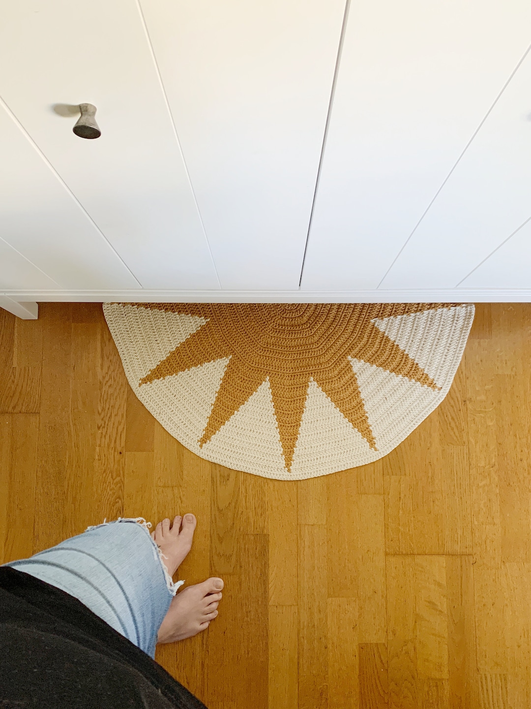 Crochet Sun Rug Pattern, Half Circle Tapestry Design (PDF Pattern) - Etsy