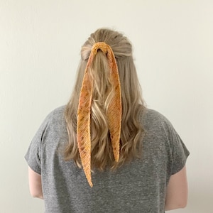 crochet kerchief pattern, crochet headband pattern, crochet head wrap pattern, The Jillie Kerchief
