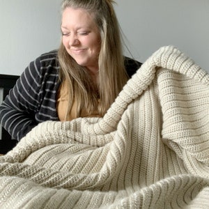 easiest crochet blanket pattern, modern crochet blanket, beginner friendly pattern, The Maverick Blanket crochet pattern image 3