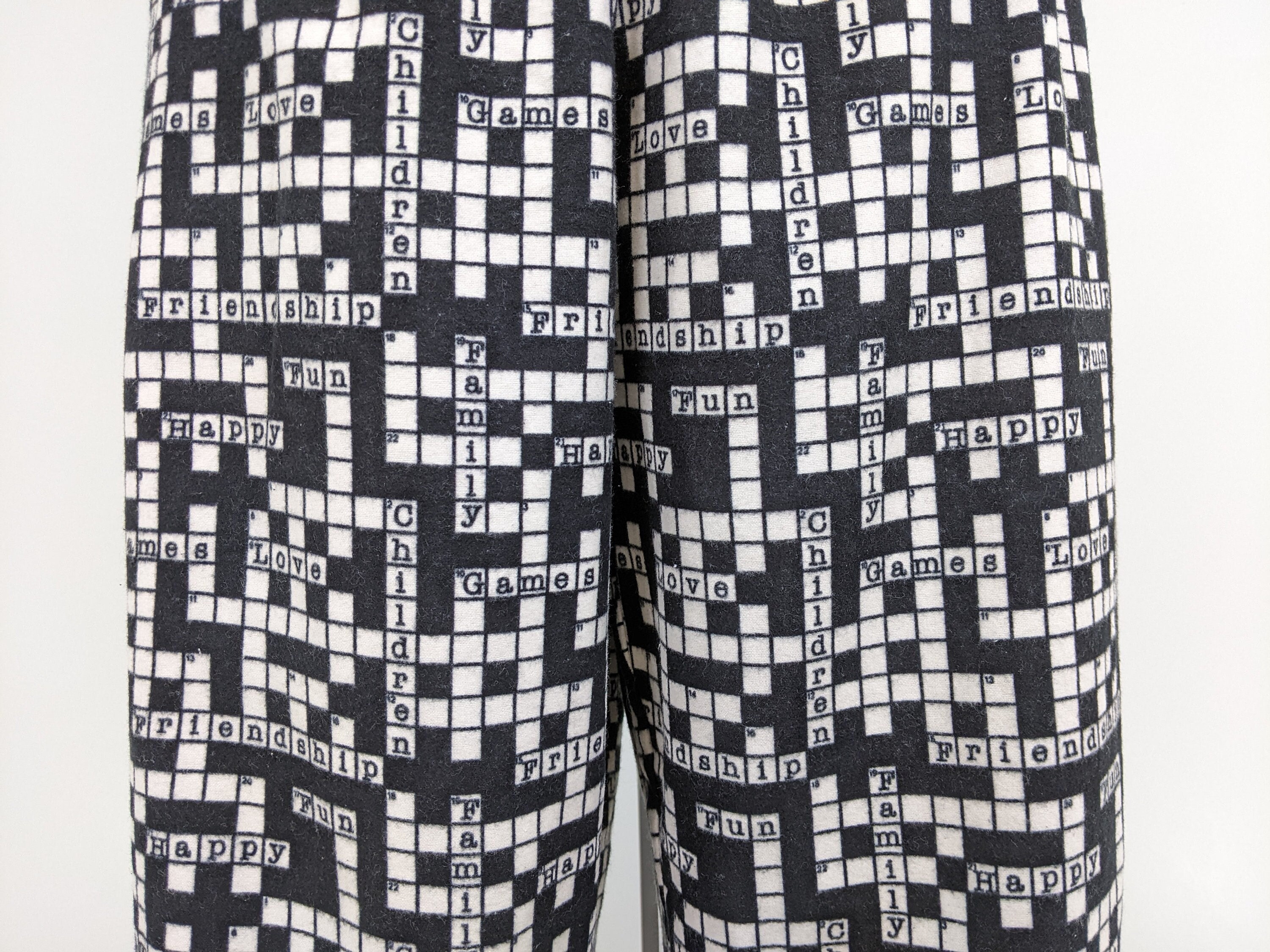 Pantalones de pijama con estampado de rompecabezas, ropa de estar