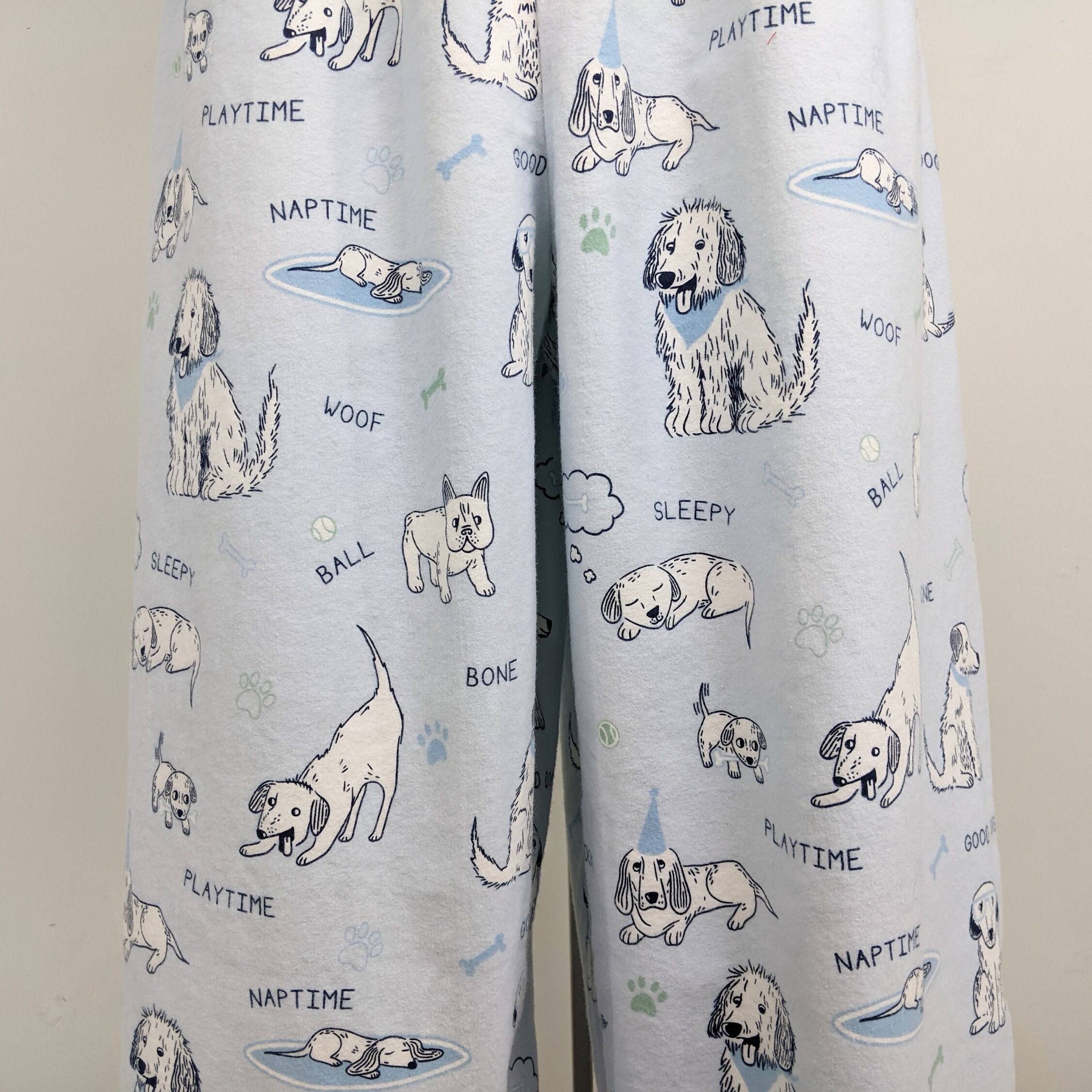 Dog Print Pajama Pants Women Soft Flannel Lounge Wear Etsy
