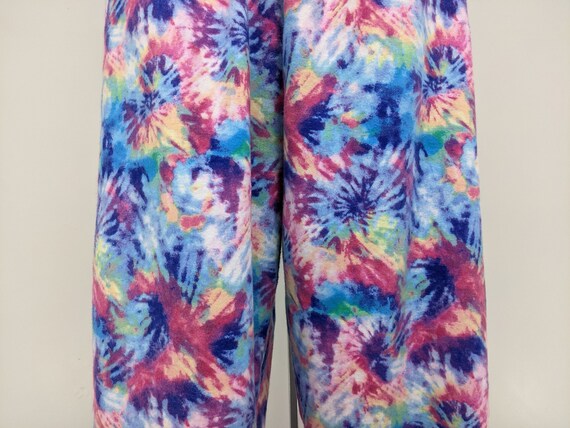 Tie Dye Pajama Pants Women Flannel 