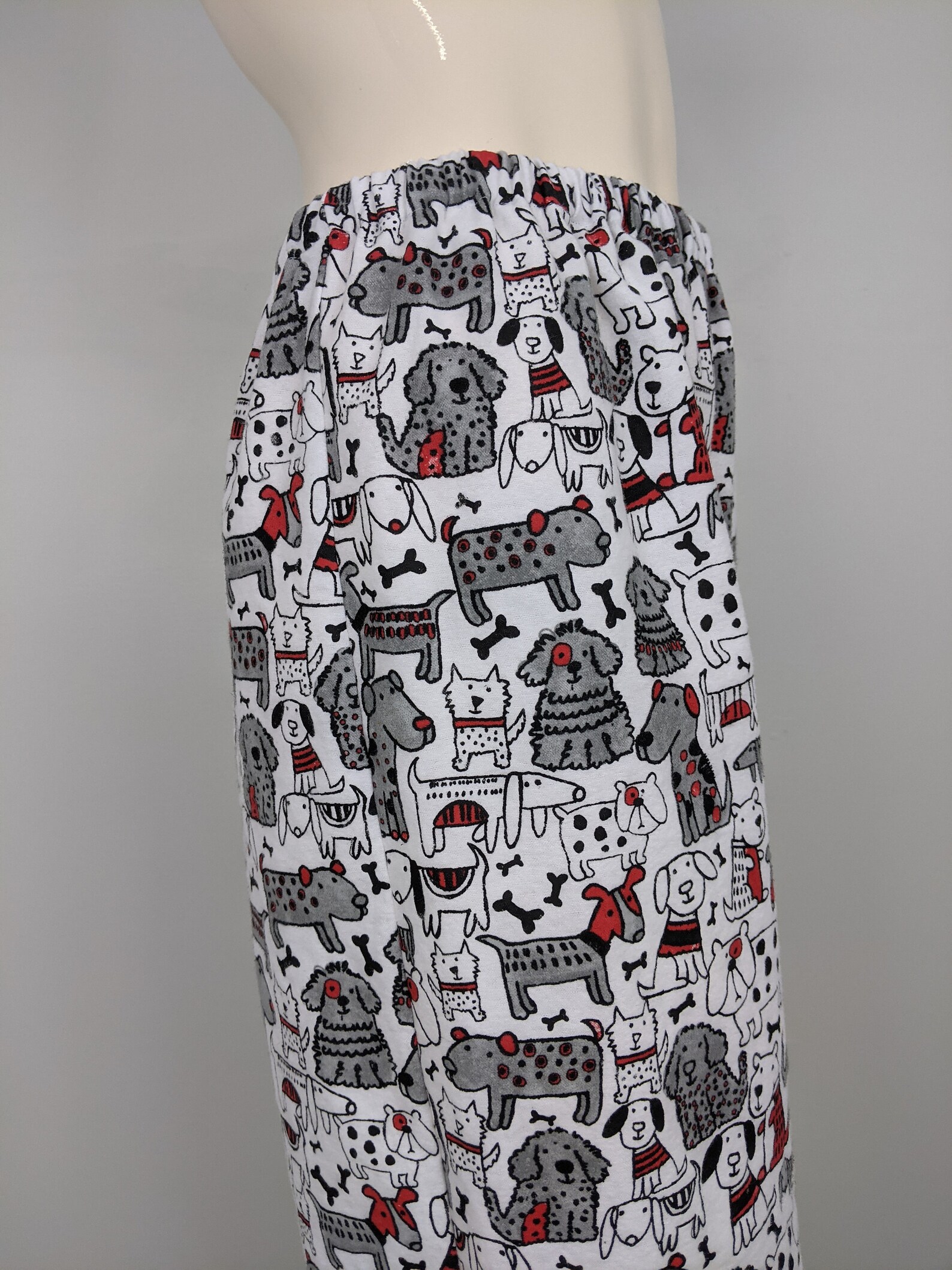 View of Dog Print Pajama Pants Women Flannel Lounge Wear Comfy | Etsy