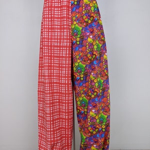 Clown Costume Harem Pants: Multi-Colored handmade Circus Outfit