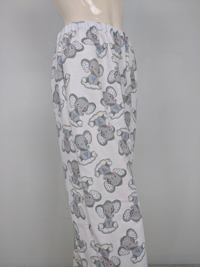 Elephant Print Pajama Pants Women Soft Lounge Wear High Etsy