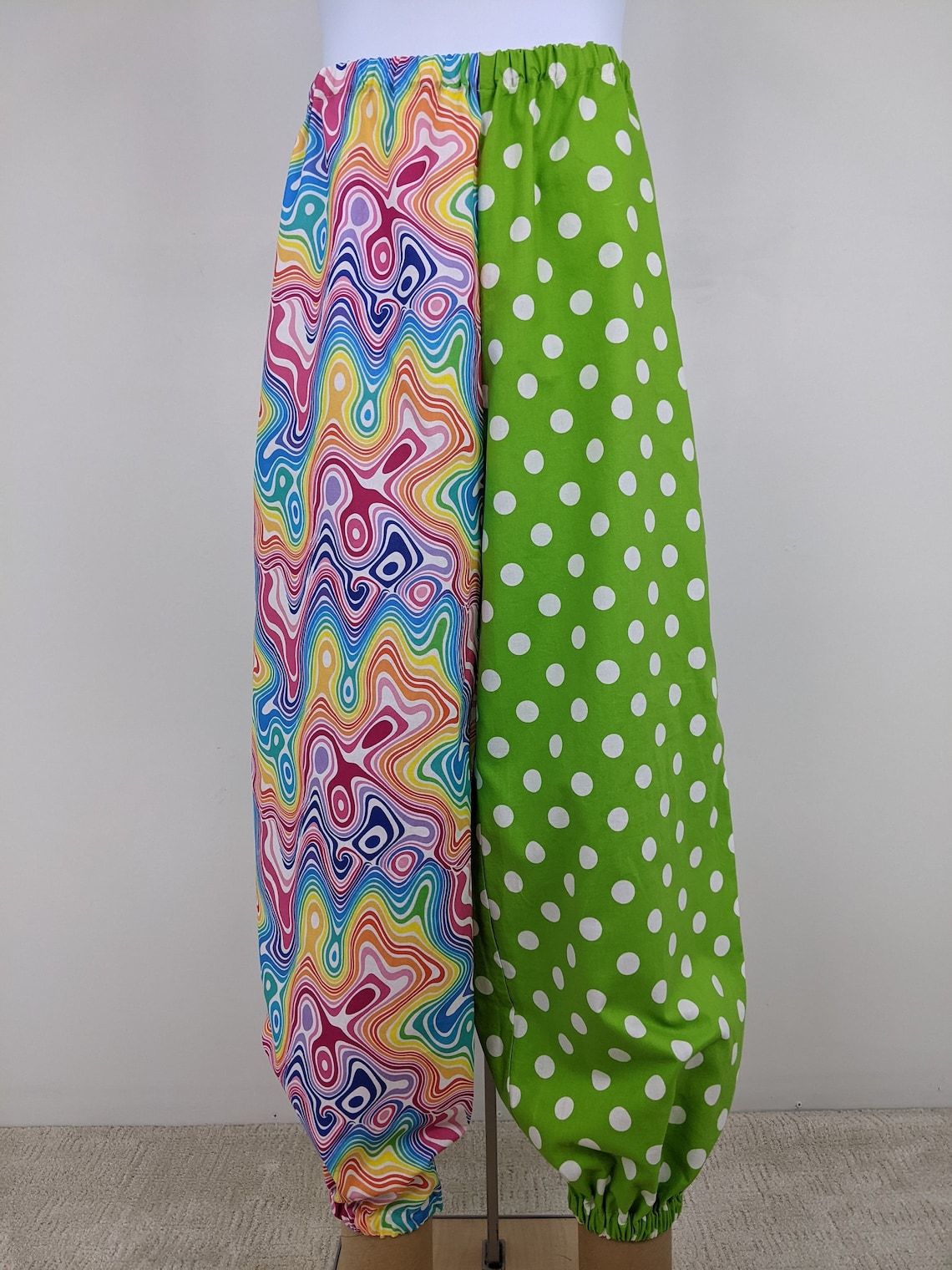 Adult Costume Pants Men / Women Clown Clothing Psychedelic Etsy