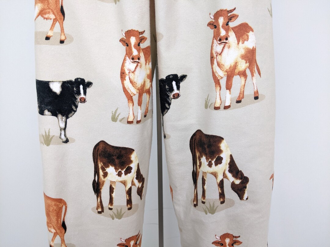 Cow print pj pants sale