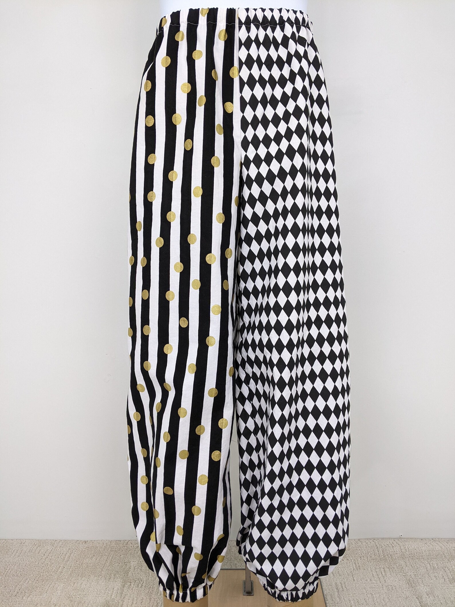 Adult Costume Pants Men / Women Jester Clothing Multi Print Etsy