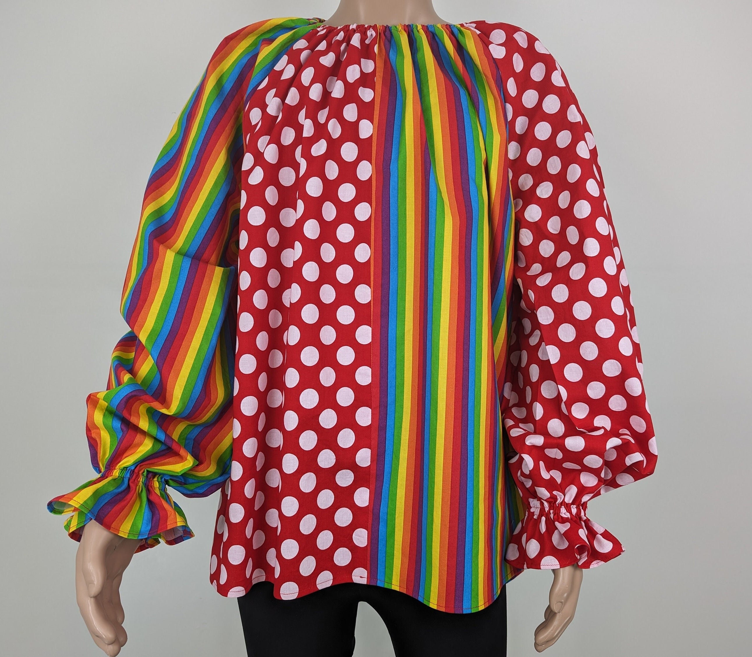 clown dress shirt Halloween Clown Costume All Over Adult T-Shirt, LG / Multi