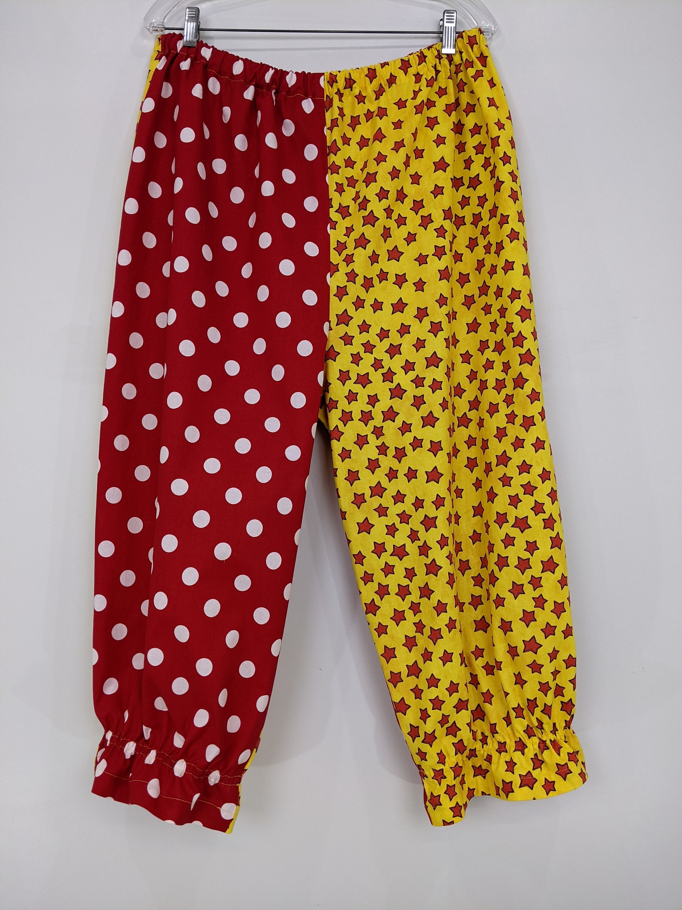 Adult Clown Costume Pants Large Polka 