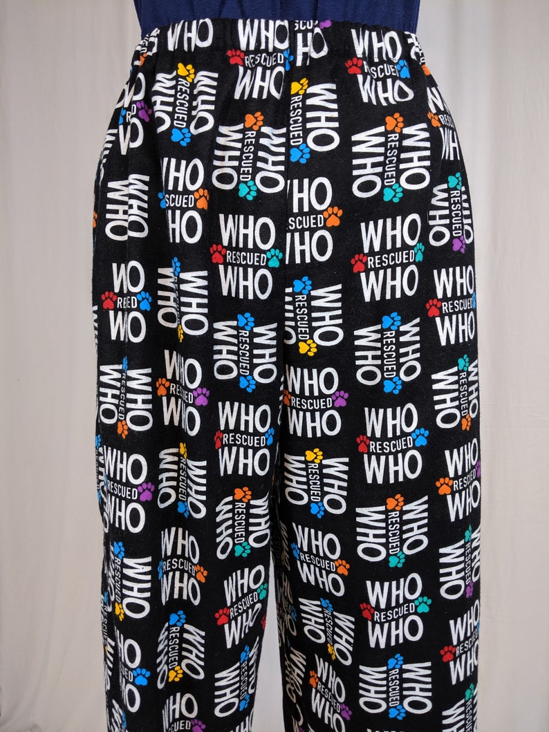 paw print pajama pants
