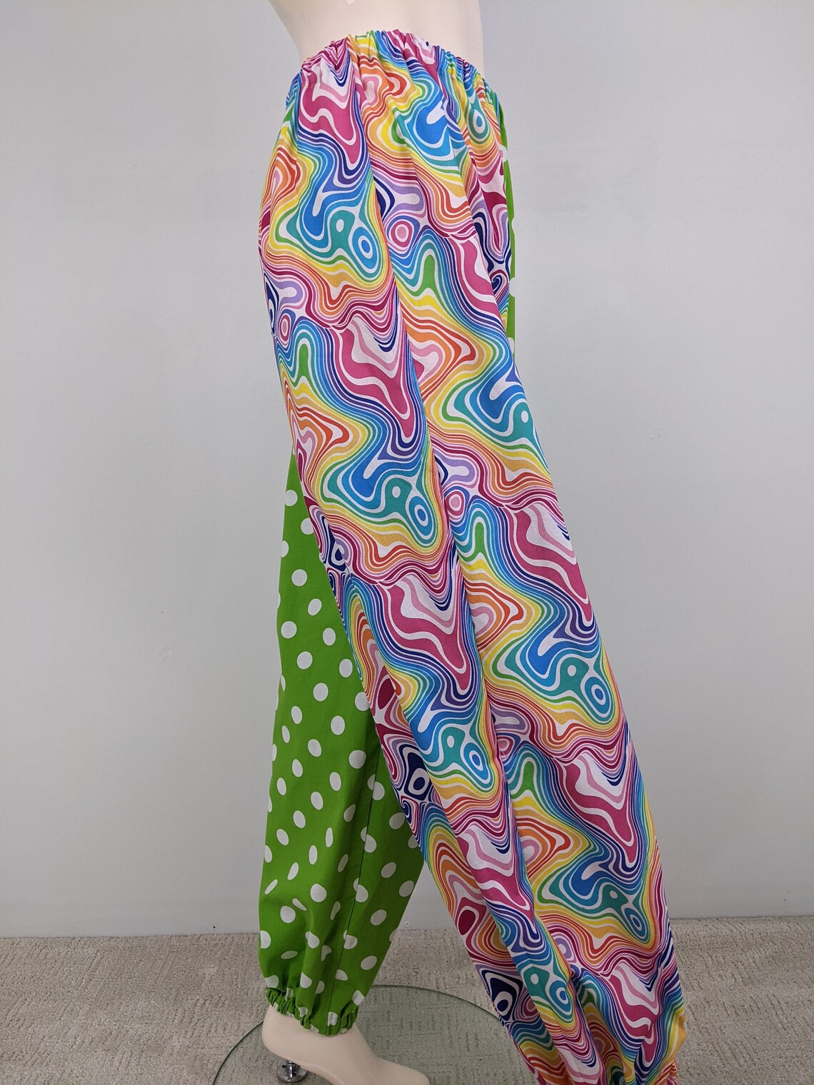 Adult Costume Pants Men / Women Clown Clothing Psychedelic Etsy