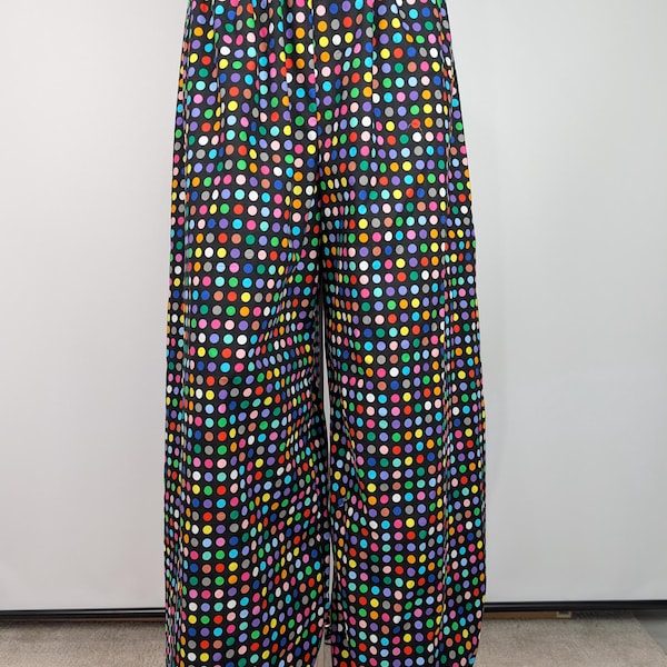 Adult polka dot oversized costume clown pants
