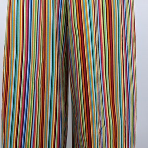 Adult striped costume pants, men / women circus clothing, multi colored clown pants, unisex festival outfits, costume clothing