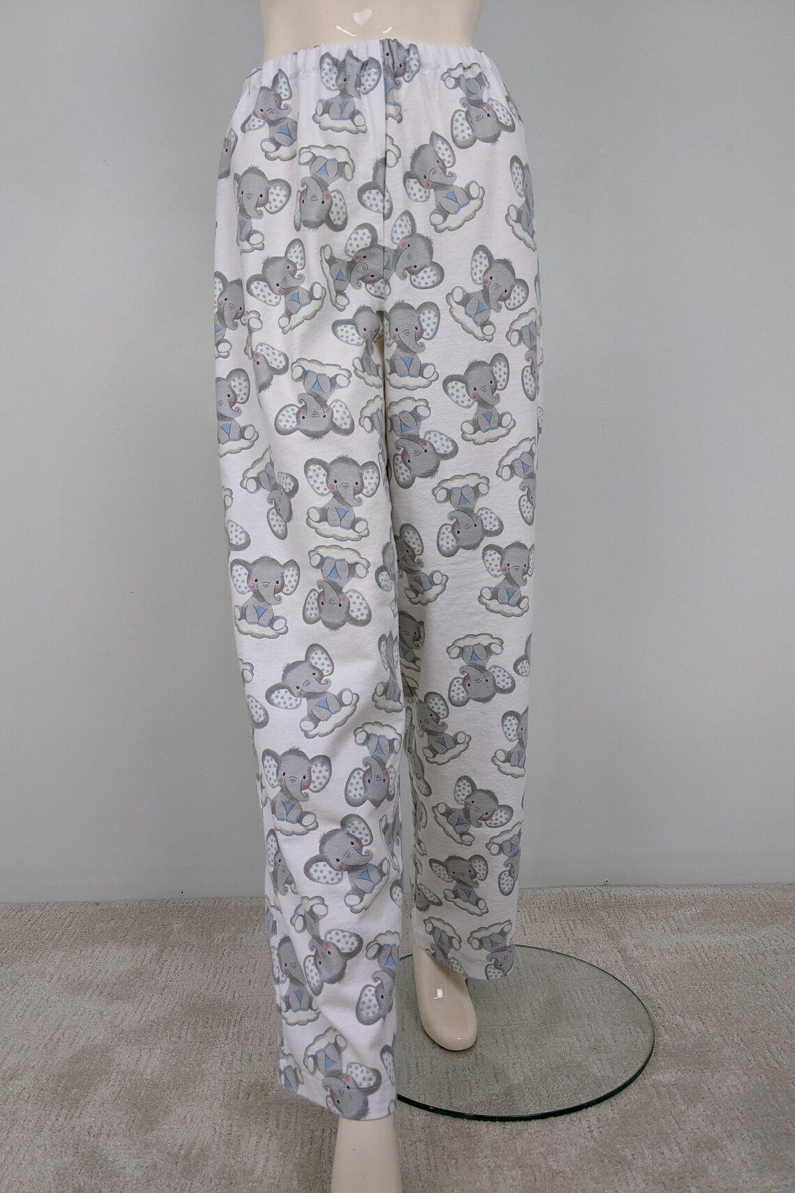 Elephant Print Pajama Pants Women Soft Lounge Wear High Etsy
