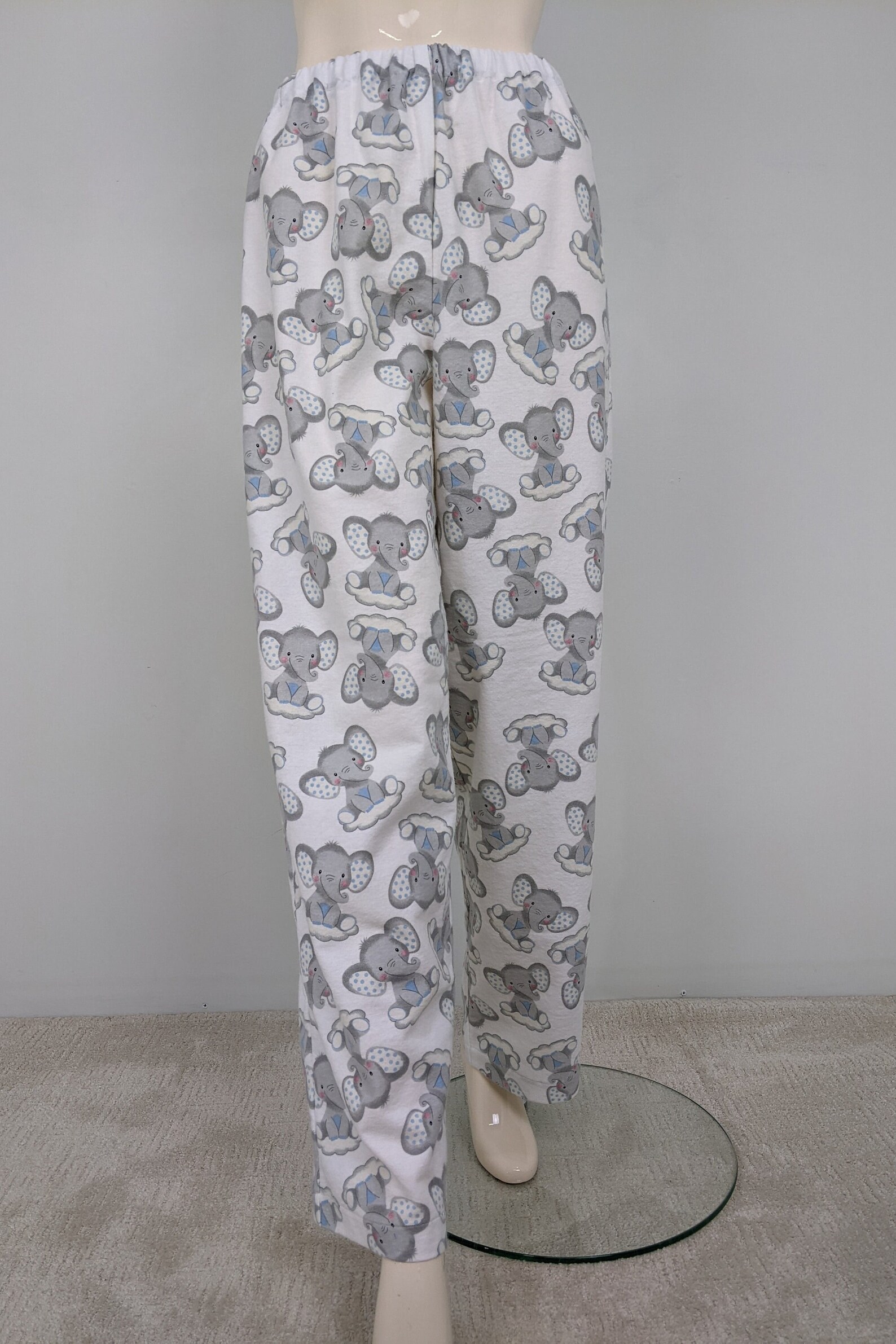 Elephant Print Pajama Pants Women Soft Lounge Wear High Etsy