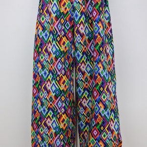Adult costume pants, multi colored diamond print festival outfits, men / women quirky outfits, gender neutral clown clothing, dance costumes