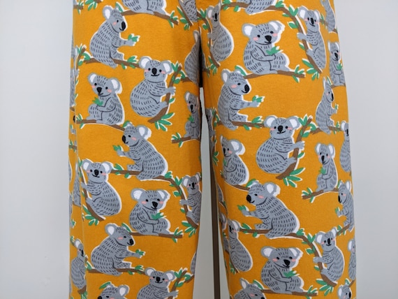 Koala Print Pajama Pants Women Soft Flannel Sleepwear Comfy Loose Fit Lounge Pants Easy Pull up Pajama Bottoms Koala Theme Pajama Gifts Etsy UK