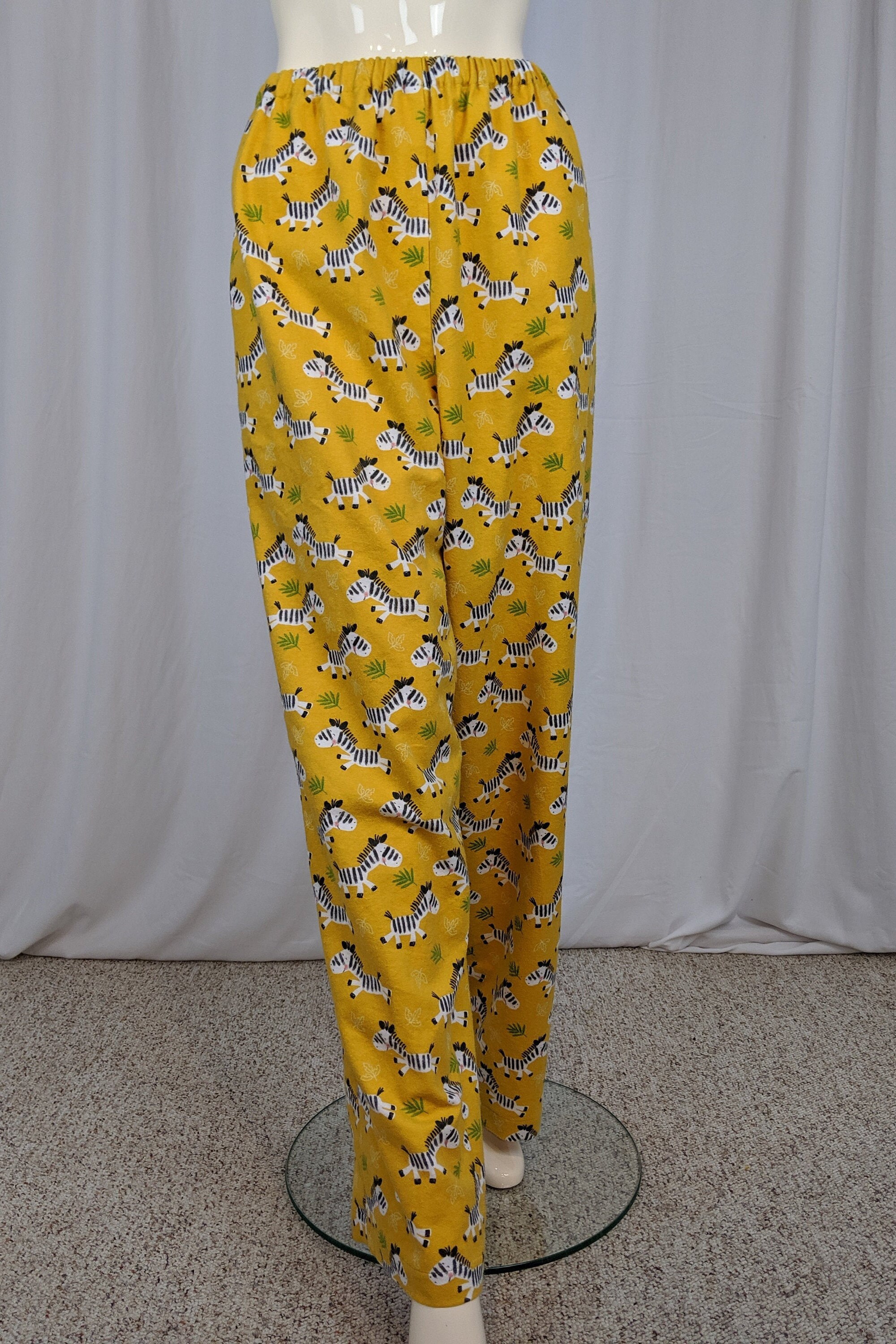 Zebra print pajama pants women flannel pj pants elastic Etsy