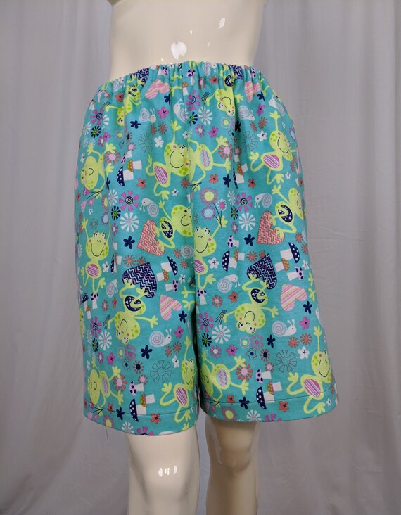 Frog Print Pajama Shorts Women's Sleep Shorts Elastic | Etsy