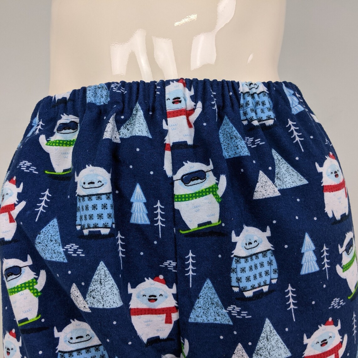 Yeti Print Pajama Pants Men / Women Flannel Pajama Bottoms Etsy