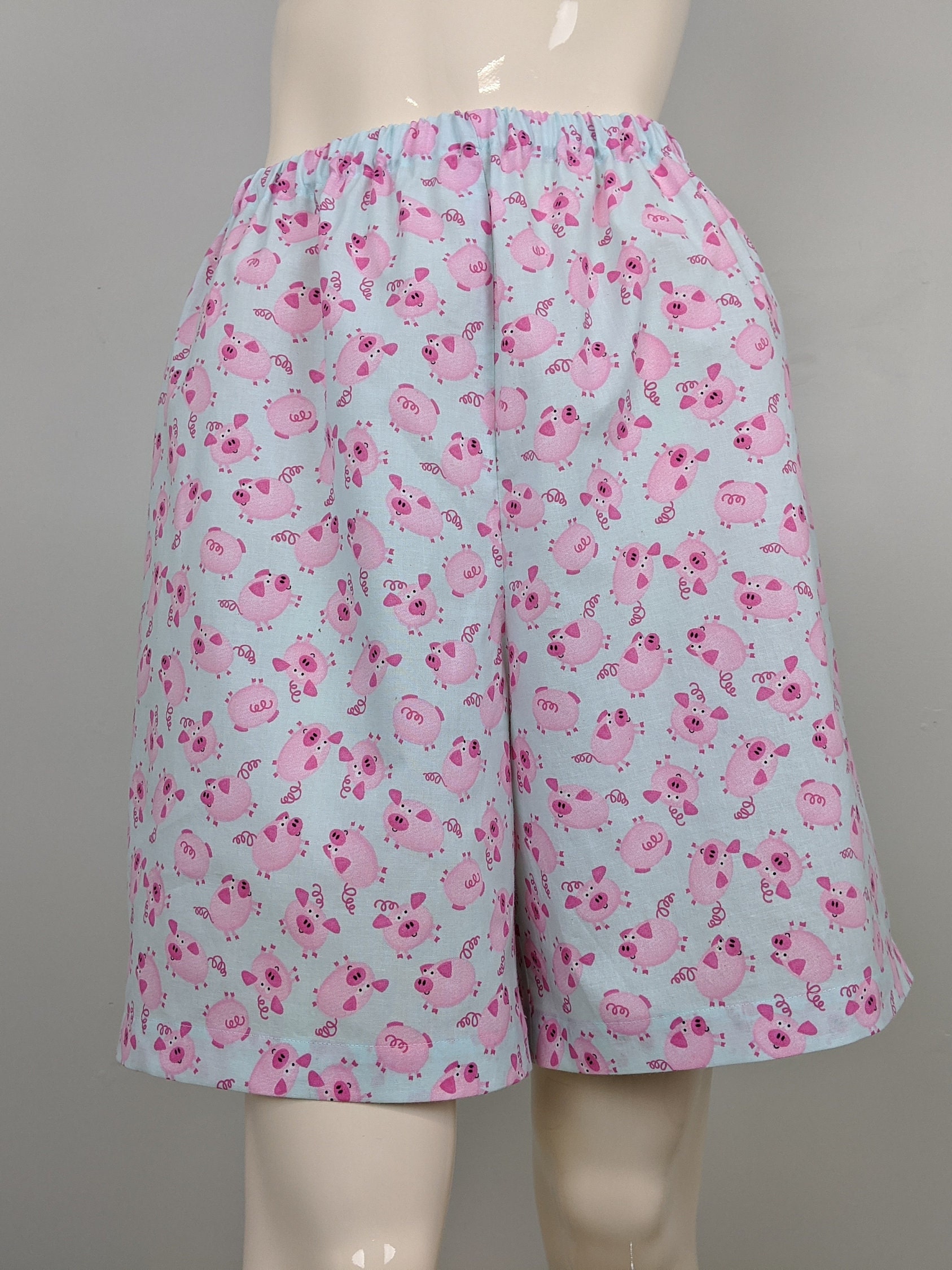 Pig Pajama Shorts Women Cotton Sleep 