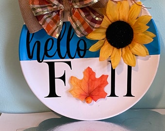 Hello Fall Wall Plaque