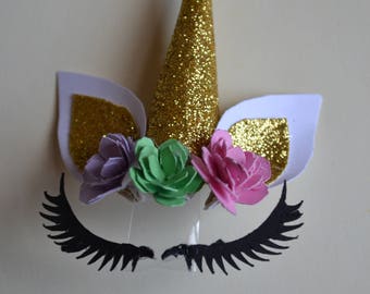 Unicorn cupcake topper